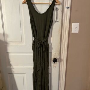 NWT Olive Green Tank Jumpsuit